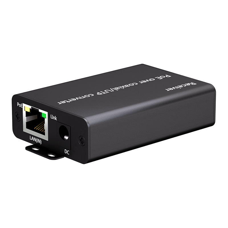 SECURESURVEIL SW-905M9OE POE Ethernet Over Coax / UTP Converter Max 1000m Power and Data Transmission Max100Mbps Over Regular RG59/6 Coaxial Cable (2-Pack)
