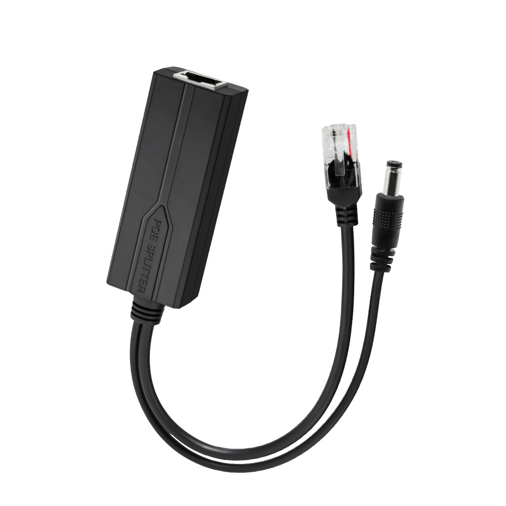 SECURESURVEIL SW-PD02S/G Gigabit PoE Splitter 12V 2A/1.2A Output with IEEE 802.3af/at Compliant 10,100,1000Mbps Power Over Ethernet Splitter Adapter for Security Camera CCTV Surveillance 5.5x2.1mm DC Plug Cable