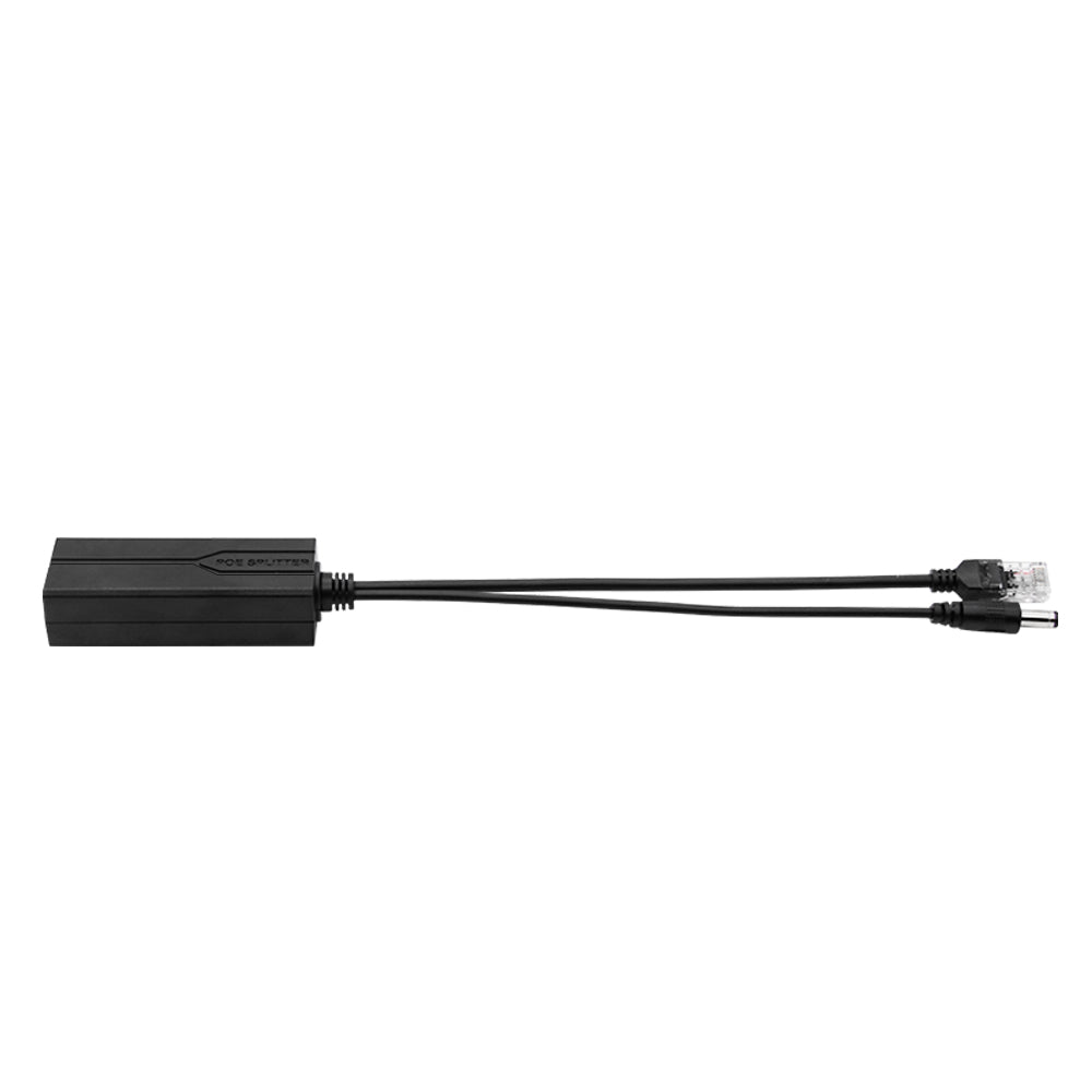 SECURESURVEIL SW-PD02S/G Gigabit PoE Splitter 12V 2A/1.2A Output with IEEE 802.3af/at Compliant 10,100,1000Mbps Power Over Ethernet Splitter Adapter for Security Camera CCTV Surveillance 5.5x2.1mm DC Plug Cable