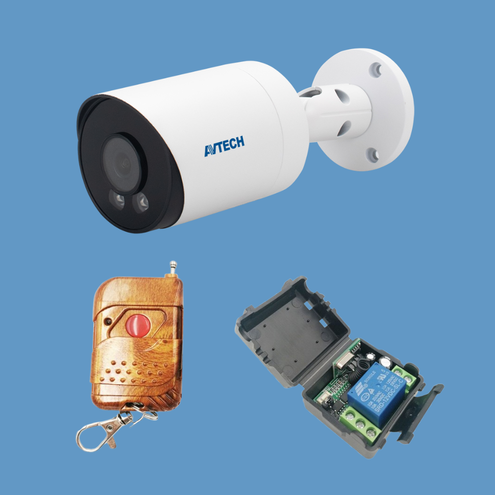 AVTECH AVPro Series DGM8109 8MP  Bullet IP Camera with SV-1CHRR Wireless Remote Control outbound call