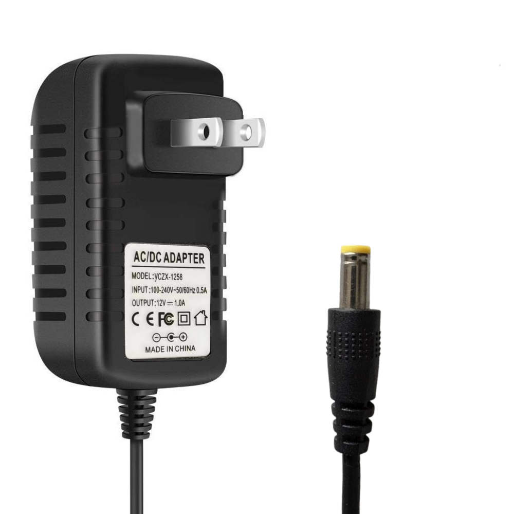 GENERIC  Power Adapter 12V 1A Wall Mounted AC/DC Switching Power Supply 12v, 100-240V AC to 12V AC DC Adapter with 5.5/2.1 mm Connector