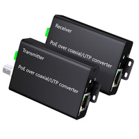 SECURESURVEIL  SW-905M9OE POE Ethernet Over Coax / UTP Converter Max 1000m Power and Data Transmission Max100Mbps Over Regular RG59/6 Coaxial Cable  (2-Pack)