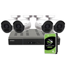 AVTECH Pentabrid(5 -in-1) XVR Standard Series  H.265 8CH 1080p    DGD1009    Capable  4TB Wired XVR System with 1080p HD  Quadbrid DGC5105 Bullet Cameras (NDAA TAA compliant)