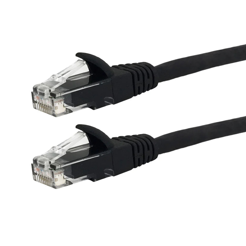 RJ45 Cat6 UTP Outdoor UV Direct Burial Cable - Black - 100ft