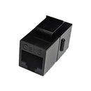 Cat6 RJ45 Female to Female Keystone Jack - Black
