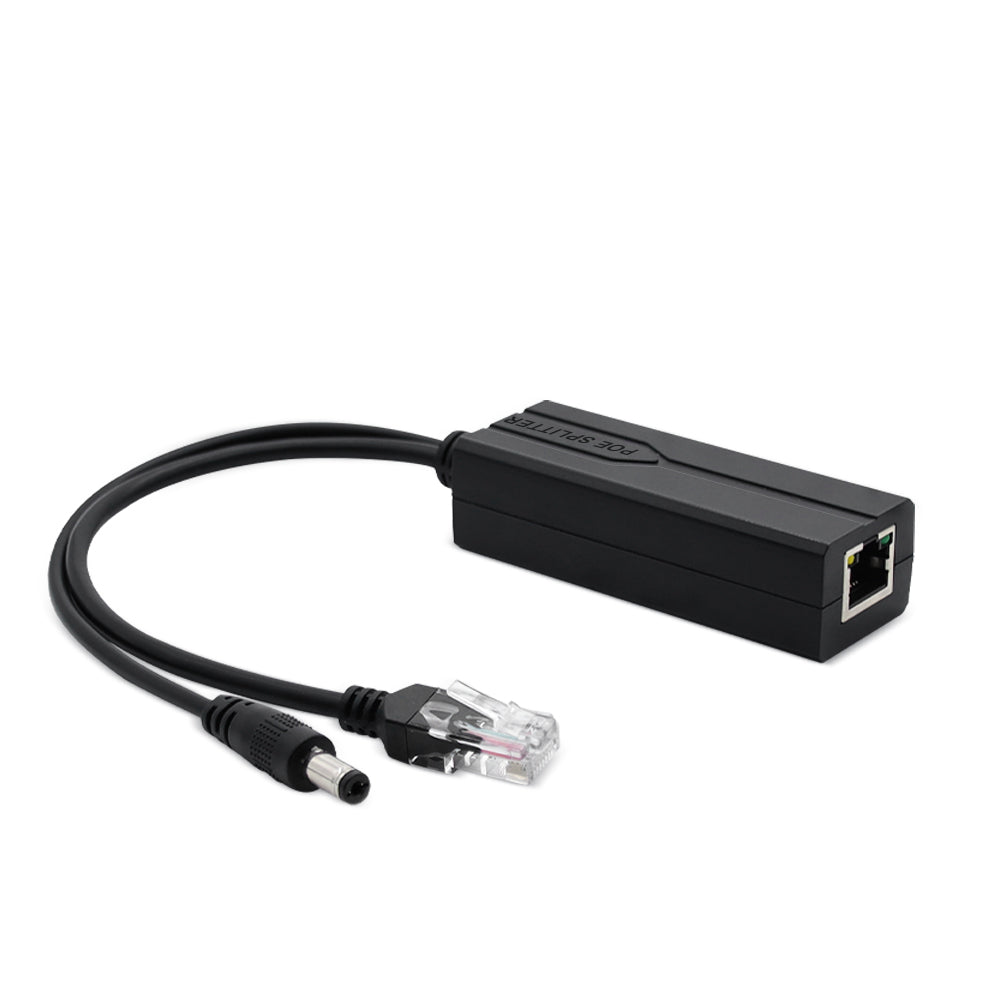 SECURESURVEIL  SW-PD02S/G Gigabit PoE Splitter 12V 2A/1.2A Output with IEEE 802.3af/at Compliant 10,100,1000Mbps Power Over Ethernet Splitter Adapter for Security Camera CCTV Surveillance 5.5x2.1mm DC Plug Cable
