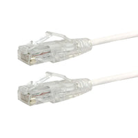 RJ45 Cat6 550MHz Molded Patch networking  Cable  - Premium Fluke® Patch Cable Certified - CMR Riser Rated - White  50ft