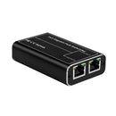 SECURESURVEIL SW-POE102-G   1X2 Port Gigabit POE Extender Comply IEEE 802.3af/at Standard 1 000Mbps, Daisy Chain POE Repeater 100 Meters(328 ft) Extender 1 in 2 Out for POE IP Camera Over Cat5/Cat6 or UTP Cables