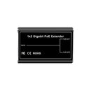 SECURESURVEIL SW-POE102-G   1X2 Port Gigabit POE Extender Comply IEEE 802.3af/at Standard 1 000Mbps, Daisy Chain POE Repeater 100 Meters(328 ft) Extender 1 in 2 Out for POE IP Camera Over Cat5/Cat6 or UTP Cables